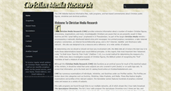Desktop Screenshot of christianmediaresearch.com